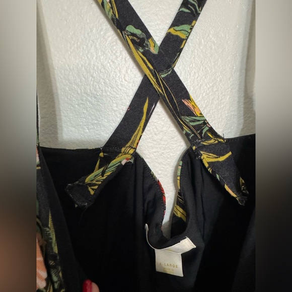 Maeve x Anthropologie Gabriela Ruffled Maxi Dress in Black Multi - XL - Picture 5 of 11